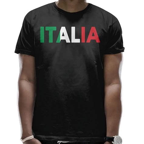 summer custom crew neck short sleeve t shirt italia italy italian flag cotton t shirts for mens