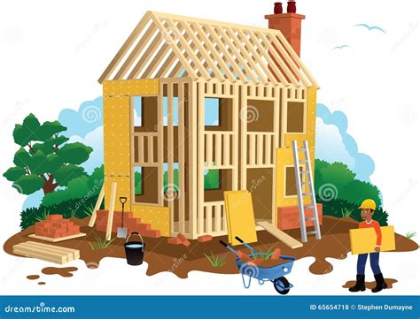 House Building Stock Vector Illustration Of Development 65654718