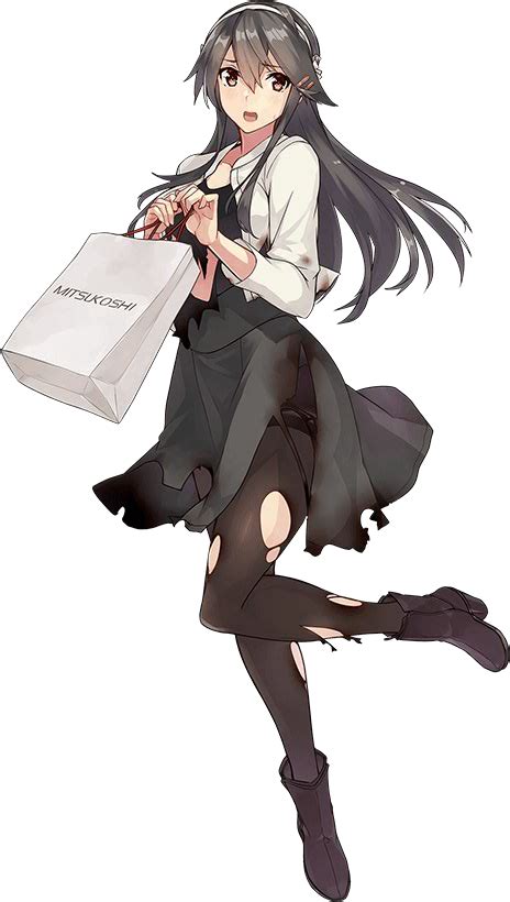 Konishi Koconatu Haruna Kancolle Kantai Collection Official Art 10s 1girl Ankle Boots