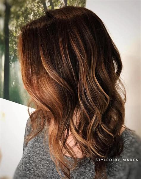 Medium Brown Hair Color With Caramel Highlights Coolest Ideas About