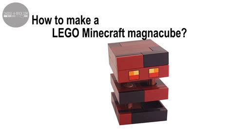 How To Build A Lego Minecraft Magma Cube Youtube