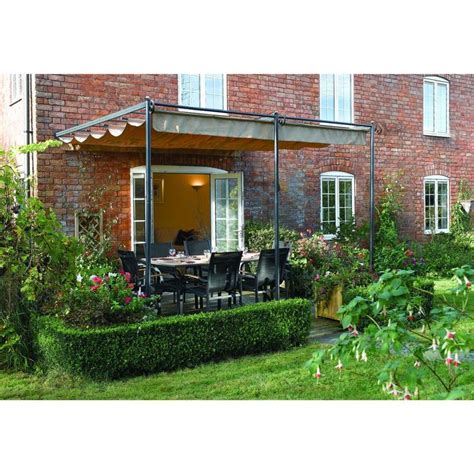 Rowlinson St Tropez Retractable Canopy 27x33x27m Grey