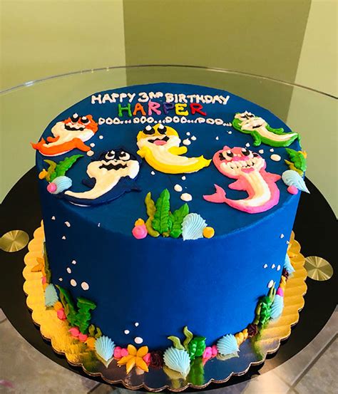 Baby Shark Layer Cake Classy Girl Cupcakes