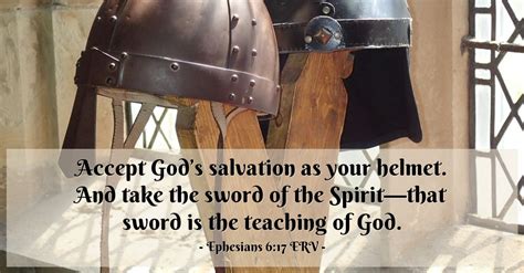Salvation Is A Weapon That Breeds Confidence — Ephesians 617 Erv