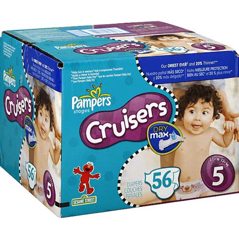 Pampers Cruisers Diapers Size 5 27 Lb Sesame Street Shop