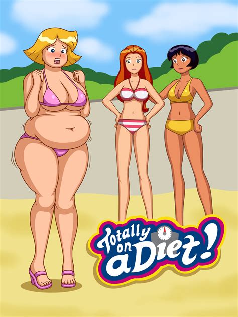 Rule 34 3girls Alex Totally Spies Bbw Beach Belly Big Belly Big Breasts Bikini Black Hair