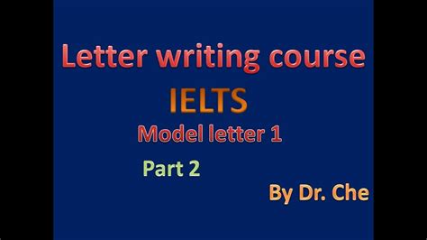 How To Write Formal Letters Ielts Writing Task 1 Ielts General