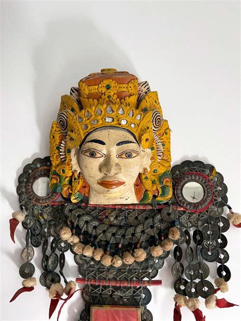 Rare Large Antique Balinese Temple Hanging Lamak Indonesia For Sale At