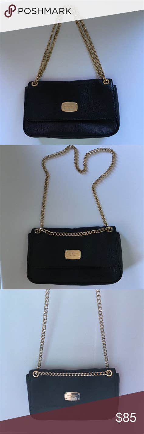Top 58 Imagen Michael Kors Purse Black With Gold Chain Thptnganamst