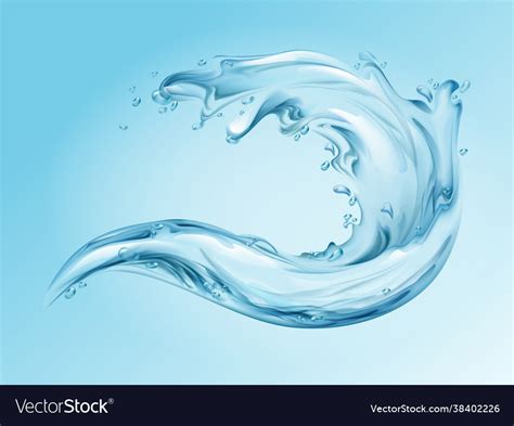 Water Splash Realistic Royalty Free Vector Image