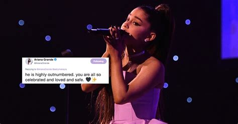 Ariana Grandes Tweets About A Homophobic Protestor At Her Show Slam Hate