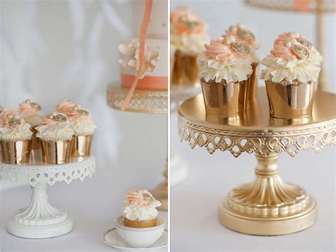 Romantic Mint Peach And Gold Wedding Ideas
