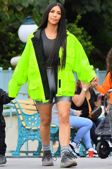 Kim Kardashian Basically Dressed Like A Crossing Guard To Take Her Kids
