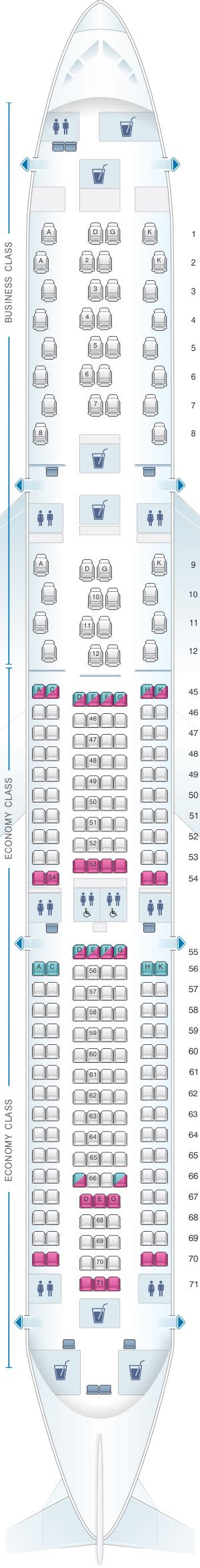 Seat Map South African Airways Airbus A330 300 Seatmaestro