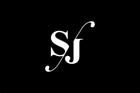 Sj Monogram Logo Design By Vectorseller
