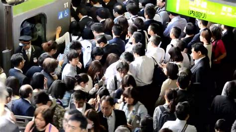 Japan Tokyo Subway During Rush Hour Youtube