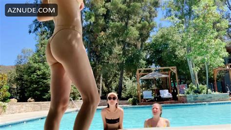 Alexandra Daddario Enjoys A Day With Her Pals Kate And Morgan In The Pool August 2020 Aznude
