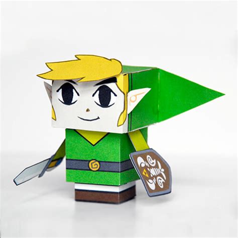 Legend Of Zelda Link Paper Toy Free Printable Papercraft Templates