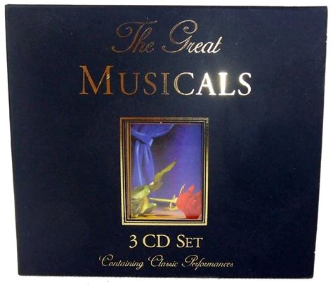 The Great Musicals 3 Cd Set Classical Performances Various Classic