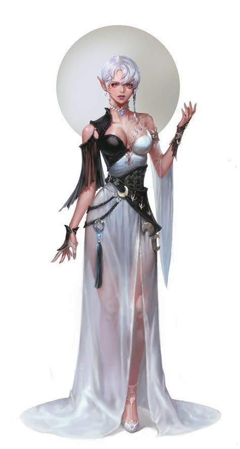 Moon Cleric Female Elf Female Characters Female Character Design