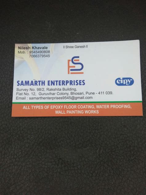 Samarth Enterprises In Bhosari Pimpri Chinchwad 411039 Sulekha