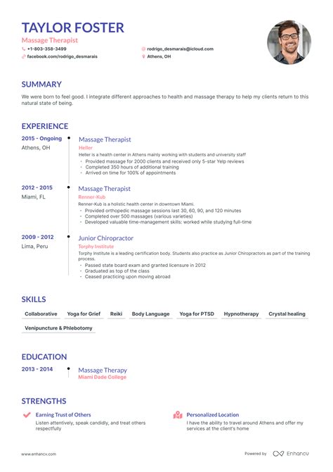 5 Massage Therapist Resume Examples And Guide For 2024