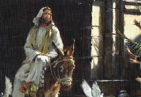 Jesus On A Donkey Palm Sunday
