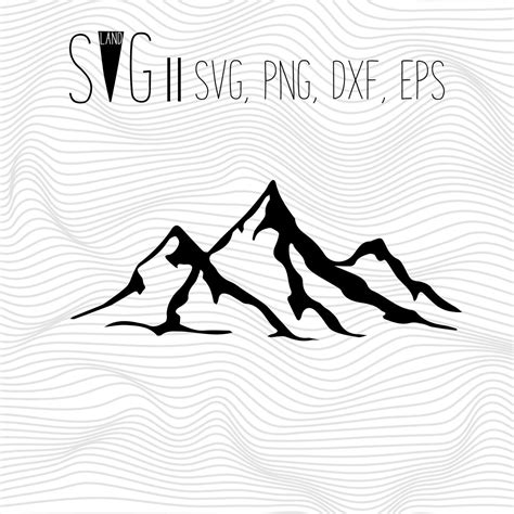 Mountains Svg Files Nature Svg Font Svg Svg For Silhouette