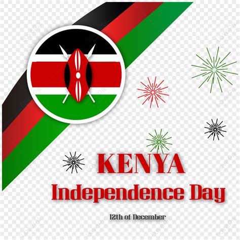 Kenya Independence Day Fireworks Flag Celebration Transparent Png Free