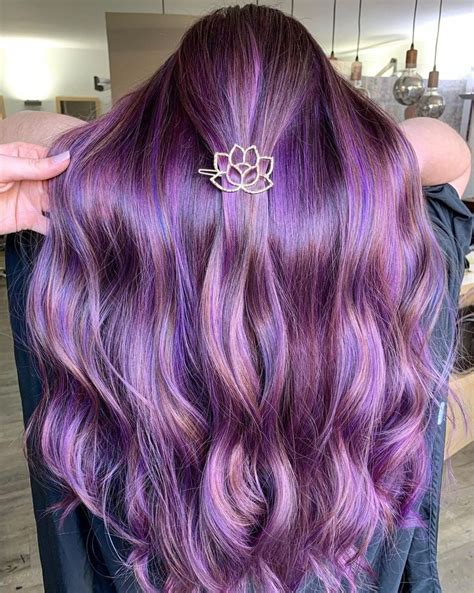 40 Trendy Purple Highlights Ideas To Show Your Hair Colorist Hair Adviser Purple Brown Hair