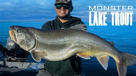 Monster Lake Trout Clearwater Lake Manitoba Youtube
