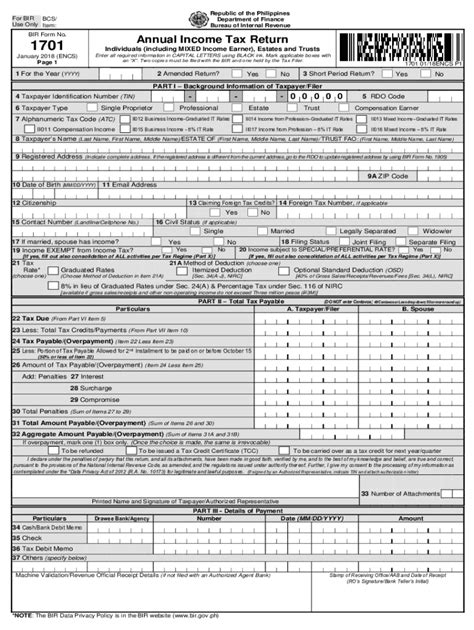 PH BIR Form Fill And Sign Printable Template Online US Legal Forms