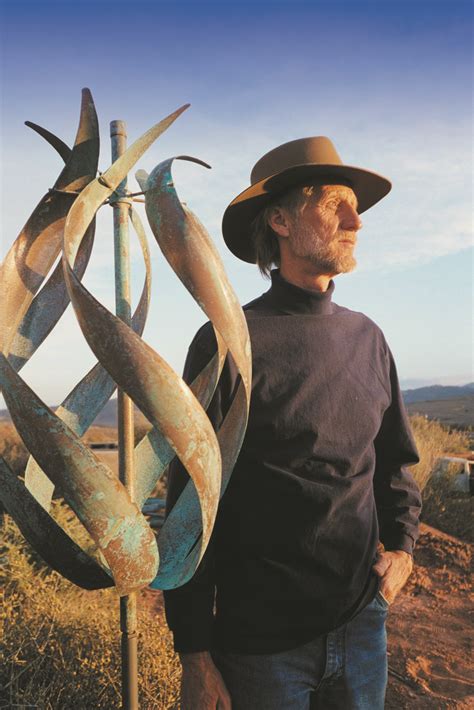 American Artist Lyman Whitaker Standing With The Desert Flame Kinetic