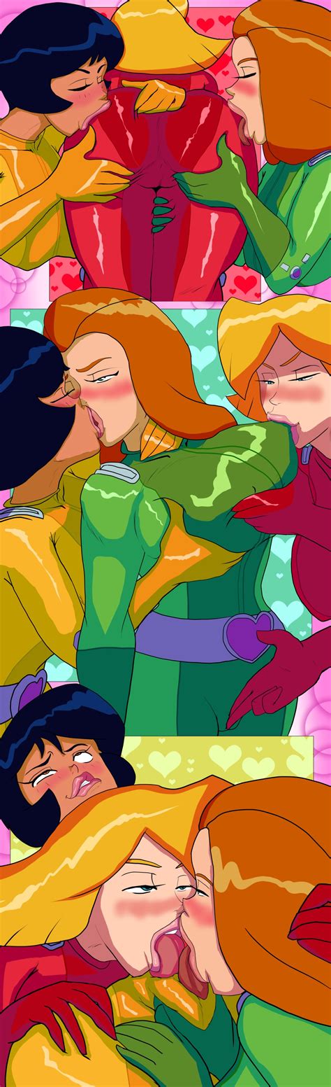 Rule 34 3girls Alex Totally Spies Ass Ass Focus Black Hair Blonde