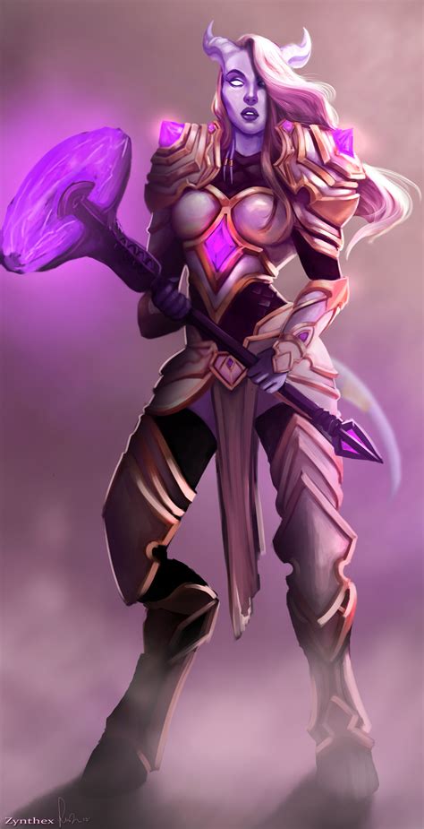 Commission Draenei By Zynthex Deviantart On Deviantart Warcraft