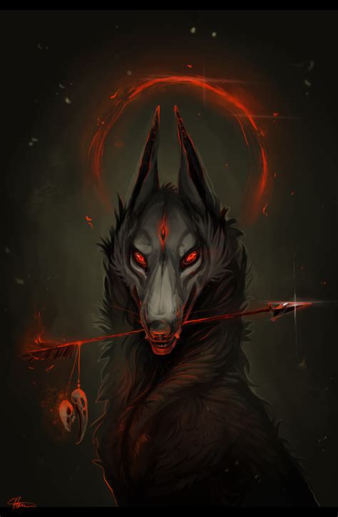 Drawings Of Demon Wolves