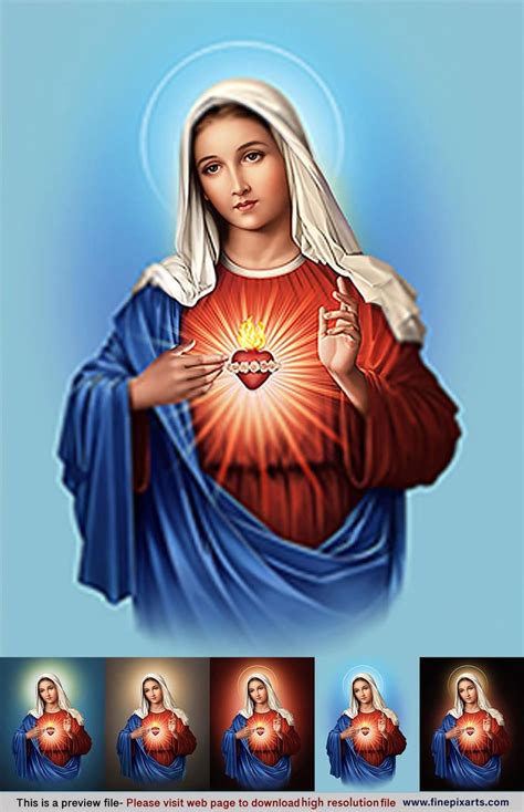 Immaculate Heart Of Mary 87 Mb Mother Mary Images Mother Mary