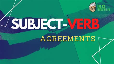 Subject Verb Agreements Youtube