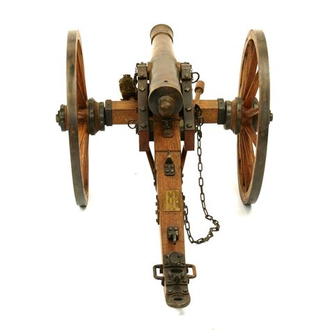 Original Us Civil War Miniature Firing Model 1841 6 Pounder Towed