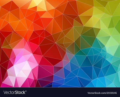 Free Download Multicolor Color Geometric Triangle Wallpaper Vector