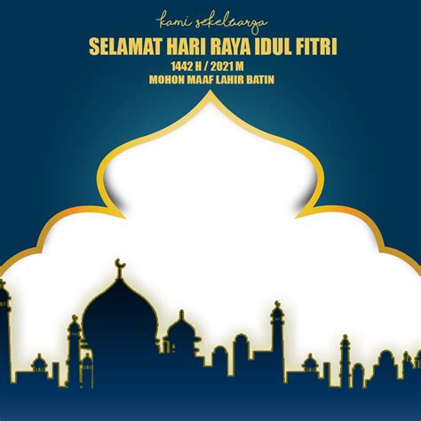 28 Kartu Ucapan Selamat Hari Raya Idul Fitri 2021 Psd