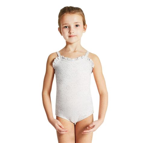 Capezio Eyelet Ruffle Sweetheart Neckline Leotard Girls Walmart