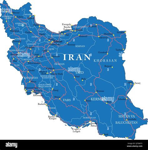 Map Of Shiraz Iran Stock Vector Images Alamy