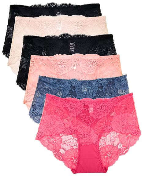 Lace Panties For Women Retro Lace Boyshort Underwear Small To Plus Size