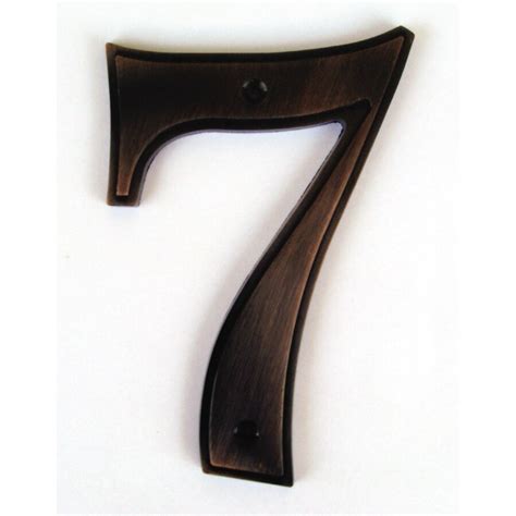 Gatehouse 5 In Aged Bronze House Number 7 At