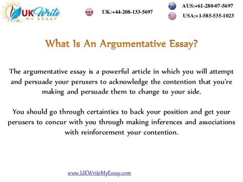 What Are The Parts Of An Argumentative Essay