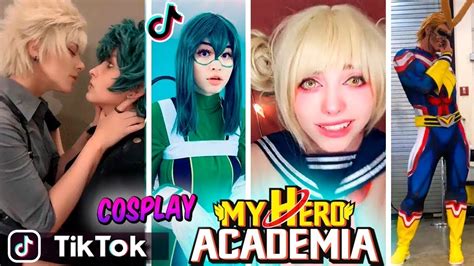 Bnha Cosplay Tik Tok Kiss Scenes My Hero Academia Anime Cosplay