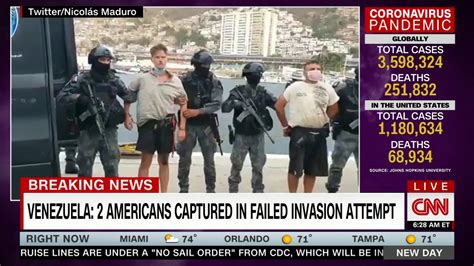 Venezuelas Maduro Says Two Americans Captured In Failed Coup Cnn Youtube