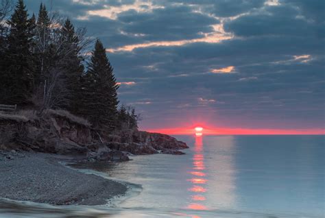 Sunrise At Lutsen Mn Lake Superior North Shore Nature Scenes