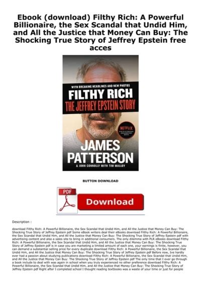 Ebook Download Filthy Rich A Powerful Billionaire The Sex Scandal That Undid Him And All